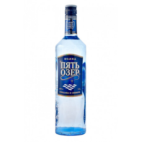 Vodka Pyat Ozer Premium (Пять Озер Премиум) 1l - Pack de 6