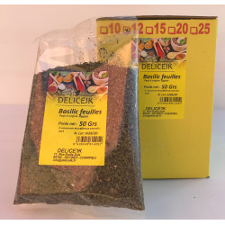 DELICEIK N°24 Basilic Feuilles 50 gr - Pack de 12