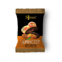 Fruits secs au chocolat N°44 - Sonuar Apricot 5kg - Pack de 1