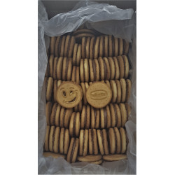 Daroink N°2 - Sandwich aux biscuits "Happy" fourré au chocolat  3kg - Pack de 1