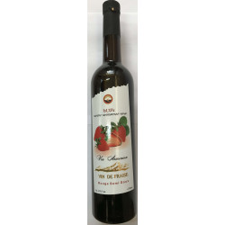 VIN ROGE SEMI-DOUX FRAISE BOUTEILLE 0.75L - PACK DE 6