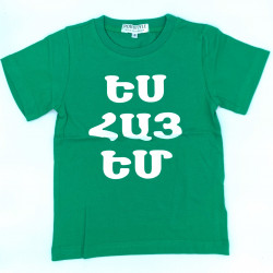Сувенир N°17 Детская футболка зеленая - Упаковка 5 шт