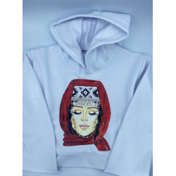 Souvenirs N° 56 Hoodie à capuche avec ornement arménien - Taille S - pack de 1