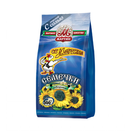 Жареные семена подсолнечника с морской солью - Ot Martina - 200 г - упаковка из 32 штук