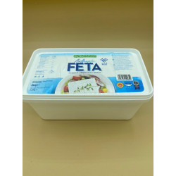 Fromage Feta - EVROFARMA - bloc - 2 kg - Pack de 2