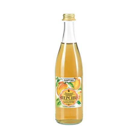 Lemonade "MARTIN" Pêche 0,5L - Pack de 12