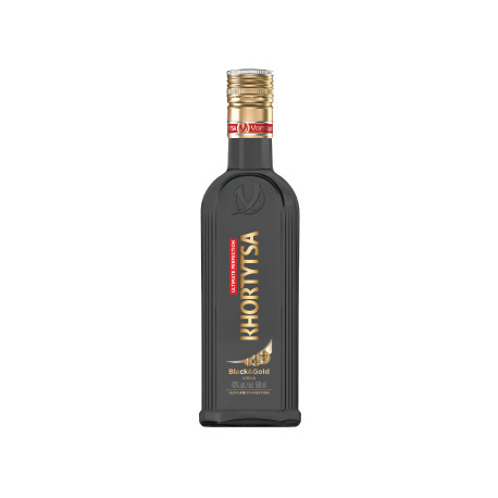 ВОДКА KHORTYTSA - BLACK&GOLD -  40% 0,5 л - УПАКОВКА 6 ШТ.