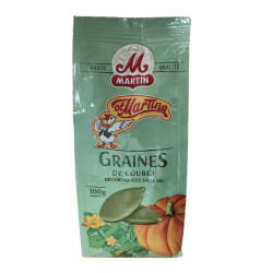 OT MARTINA N°14 Graines de Courge décortiquées non salées 100g - pack de 20