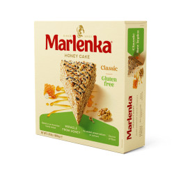 Gâteau au miel sans gluten MARLENKA® aux noix 800g - Pack de 6