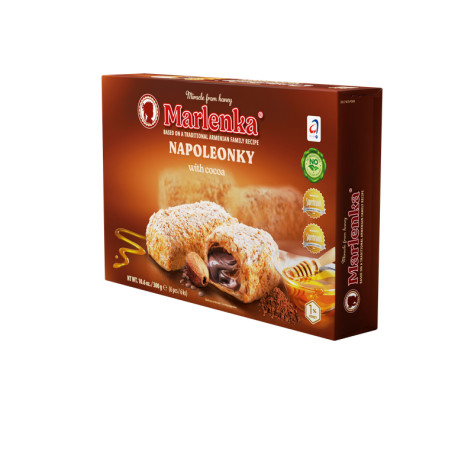 Gâteau Napoléon au cacao MARLENKA® 300g - Pack de 6