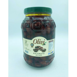 OLIVES NOIRE ENTIERES- KALAMATA 2 KG. PET - GRECE - PACK DE 6