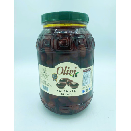 OLIVES NOIRE ENTIERES- KALAMATA 2 KG. PET - GRECE - PACK DE 6