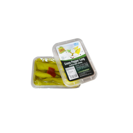 OLIVES VERTES AU POIVRON ROUGE JAR 215 gr. - PACK DE 12