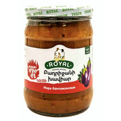 CAVIAR D'AUBERGINES PIQUANTE-ROYAL BOCAL 500G - PACK DE 12