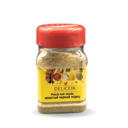 DELICEIK N°11 Poivre noir Moulu - Pot plastique 100 gr  - Pack de 20