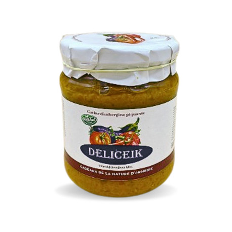 CAVIAR D'AUBERGINES PIQUANTE-DELICEIK - BOCAL 470G - PACK DE 6