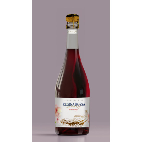 REGINA ROSSA - VIN MOUSSEUX ROUGE DEMI-SEC - 0.75L 7.5% - PACK DE 6