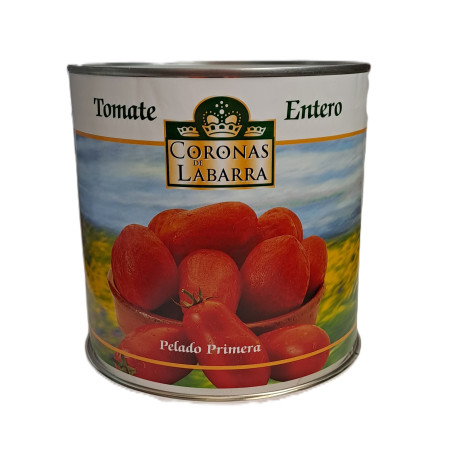 CORONAS DE LABARRA - TOMATES ENTIÈRES PELÉES - TIN - 3 KG- PACK DE 6
