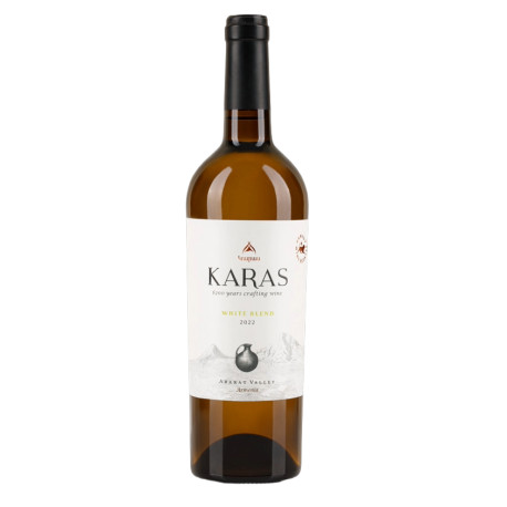 KARAS - Vin blanc sec Blend  - 0.75L 13.5% - pack de 6
