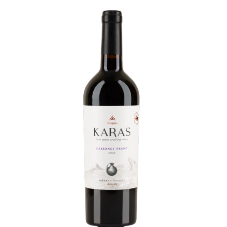 KARAS - Vin rouge sec Cabernet Franc - 0.75L 13.5% - pack de 6