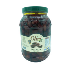 OLIVES NOIRE ENTIERES- KALAMATA 2 KG. PET - GRECE - PACK DE 6