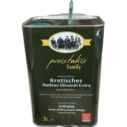 GRECE - Huile d'Olive - Crète - VIERGE EXTRA - 3l - Pake de 4