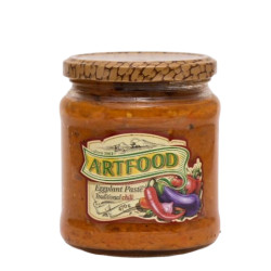 ARTFOOD - CAVIAR D'AUBERGINES FAIT MAISON PIQUANTE 470g - PACK DE 8