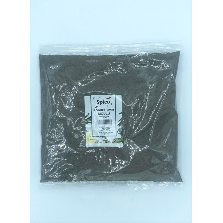 ÉPICES N°4: Poivre noir moulu - 500 gr. - Pack de 20