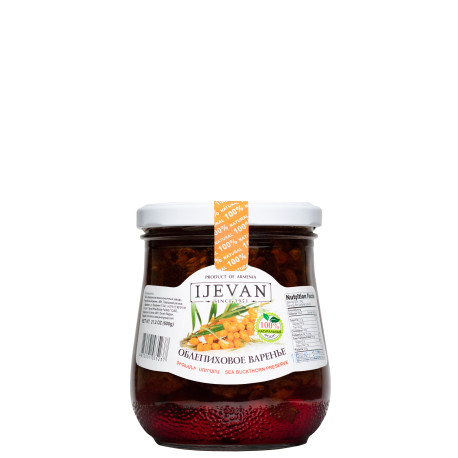 IJEVAN - CONFITURE D’ARGOUSIER 600g - PACK DE 8