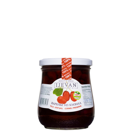 IJEVAN - CONFITURE DE CORNOUILLES 600g - PACK DE 8