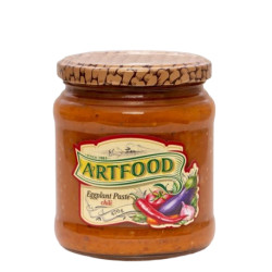 ARTFOOD - CAVIAR D'AUBERGINES PIQUANTE 470g - PACK DE 8