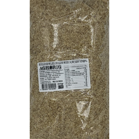 BOULGOUR MOYEN-AGHORIG 0.8KG - PACK DE 12