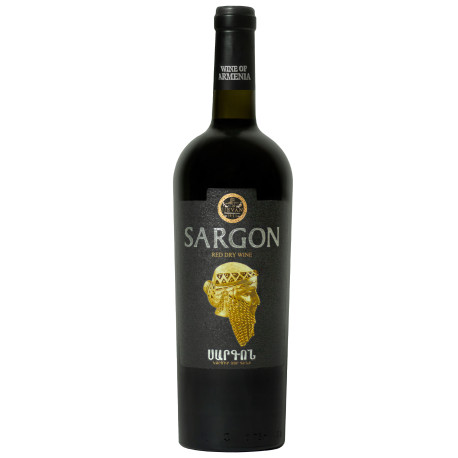 VIN ROUGE SEC SARGON 0.75L- 12%- PACK DE 6