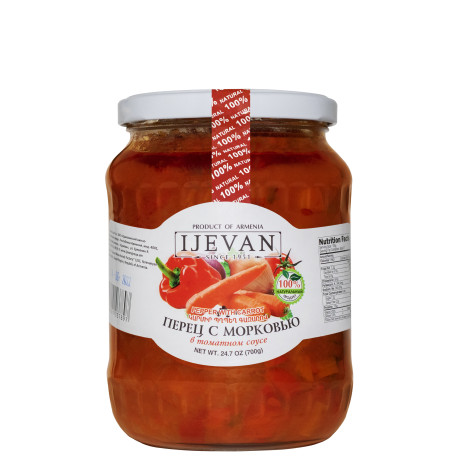 IJEVAN - POIVRON AUX CARROTE (PEREC)  700g - PACK DE 6