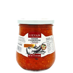 IJEVAN - CAVIAR D'AUBERGINES FAIT MAISON 500g - PACK DE 8