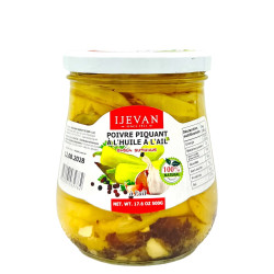 IJEVAN - PIMENTS MARINÉS A L'HUILE VEGETALE  -  500g - PACK DE 8