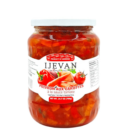 IJEVAN - POIVRON AUX CARROTE (PEREC)  700g - PACK DE 6