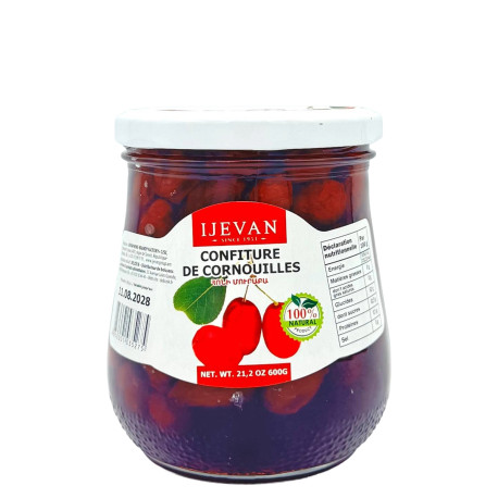 IJEVAN - CONFITURE DE CORNOUILLES 600g - PACK DE 8