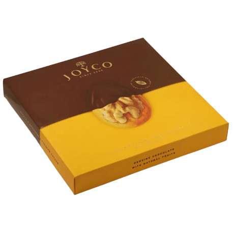 Chocolat N°23 - JOYCO - Chocolats Abricots secs aux noix, enrobés de chocolat 150g - Pack de 8