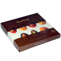 Chocolat N°28 - JOYCO - Chocolats Assortiment de fruits secs enrobés de chocolat au noix 157g - Pack de 8