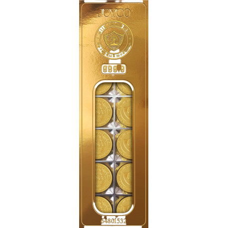 Chocolat N°30 - JOYCO - Chocolat au lait "Monnaies d'Or" 100g - Pack de 10