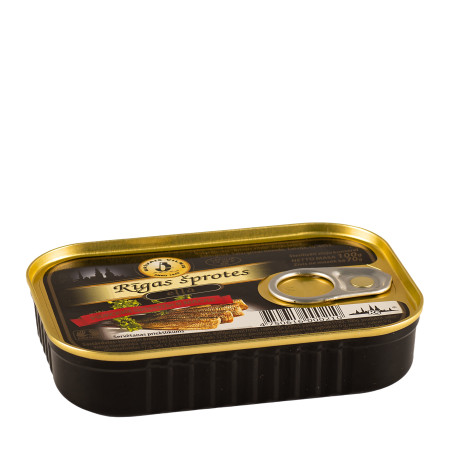 SPRATS FUMES DE RIGA A L'HUILE (N°1) 100GR - PACK DE 128