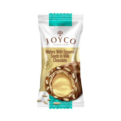 Chocolat N°15  - JOYCO - Chocolats gaufrés aux graines de sésame enrobés de chocolat au lait 2 kg - Pack de 1