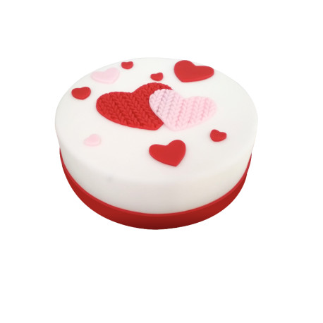 Gâteau décoré MARLENKA® "Coeurs" 1100g - Pack de 2