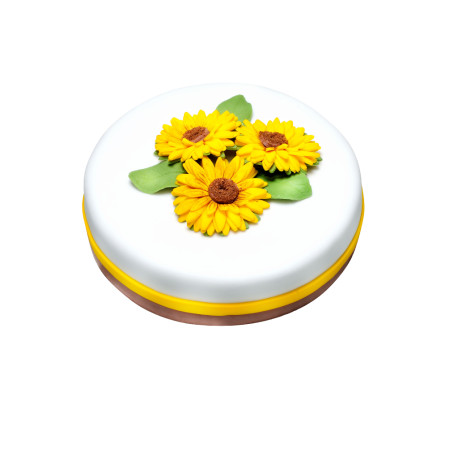 MARLENKA - Gâteau au miel décoré  "Tournesol" 1100 g - Pack de 2