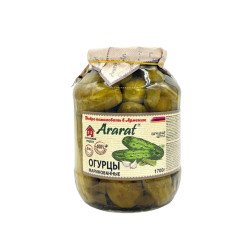 ARARAT - Маринованные огурцы - БАНКА 1.700 гр.  - УПАКОВКА 6 ШТ.