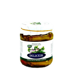 PIMENTS MARINÉS A L'HUILE VEGETALE - DELICEIK - BOCAL 470G - PACK DE 6