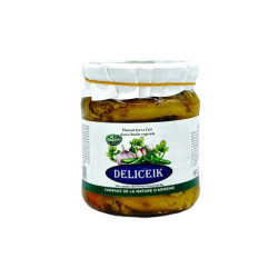PIMENTS MARINÉS A L'HUILE VEGETALE - DELICEIK - BOCAL 470G - PACK DE 6
