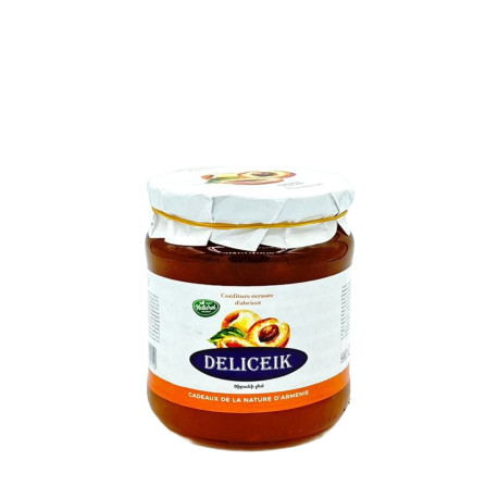 CONFITURE D'ABRICOT(DJAIM) - DELICEIK BOCAL 600G- PACK DE 6
