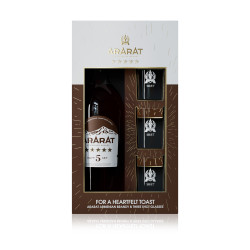 ARARAT BRANDY 5 ANS 0.7L +3 VERRES - PACK DE 6